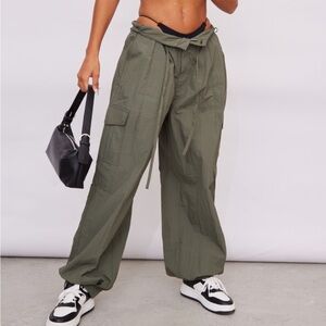 PLT Khaki Parachute pants